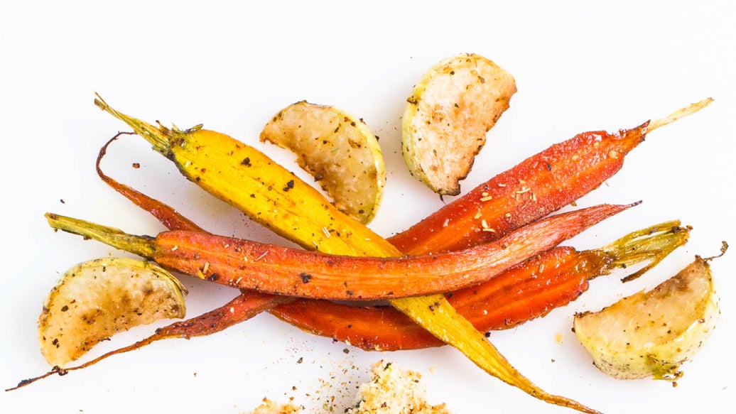Rosemary Garlic Kohlrabi & Carrot Fries