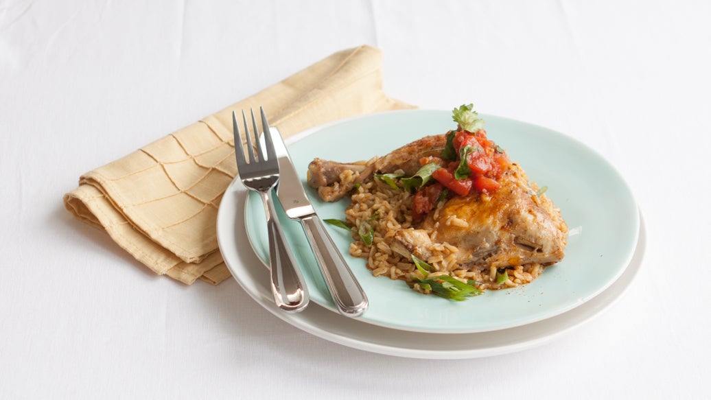 Salsa Chicken with Rice