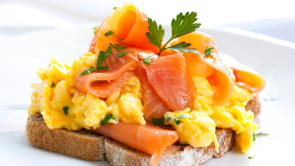 Scrambled Eggs with Smoked Salmon