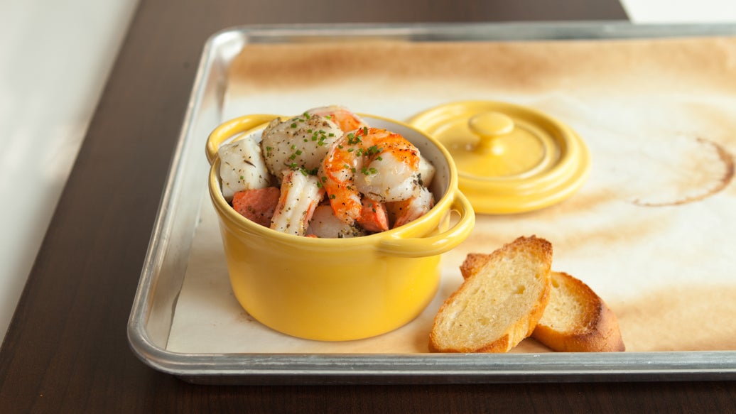 Seafood Bake en Cocotte