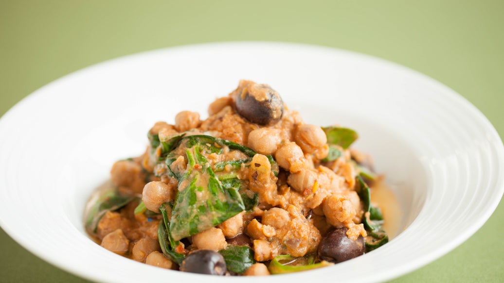 Slow-cooker Lentil, Chickpea and Spinach Stew