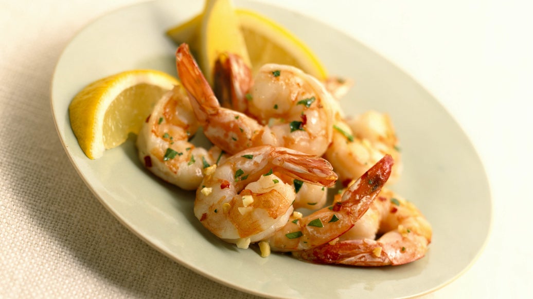 Stir-fried Shrimp with Salmon Rub