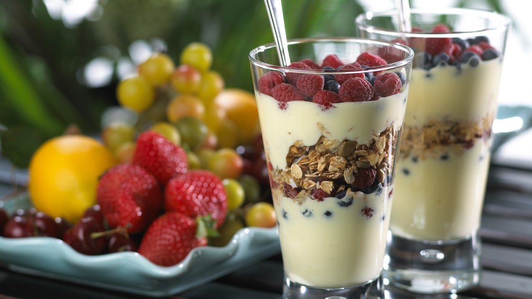 Summer Berry Fruit Parfait