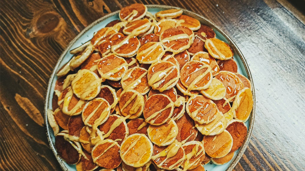 Sylvie's Mini Pumpkin Pancakes with Maple Cinnamon Butter