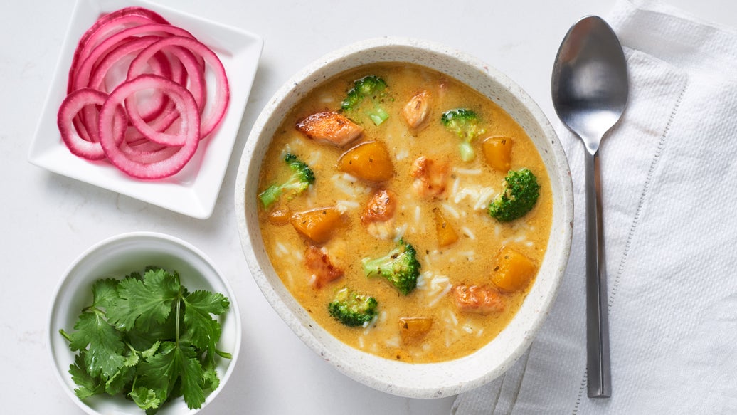 Mango Curry Chicken Soup