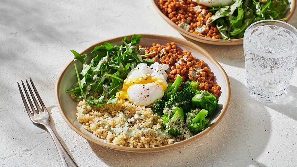 Green Eggs & Veg Power Bowl