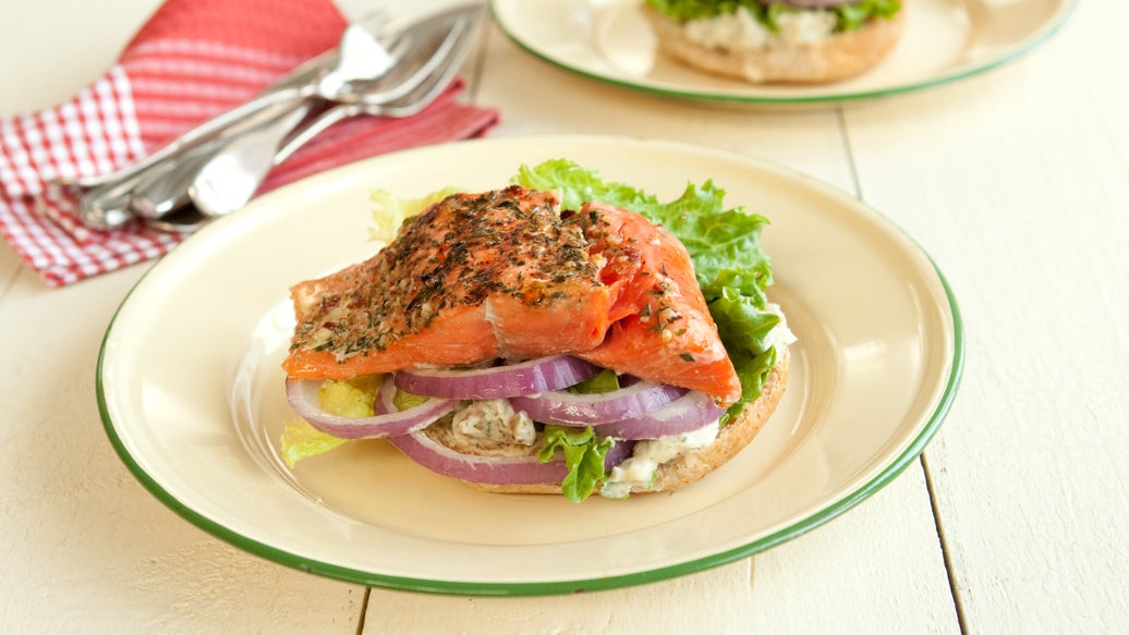 West Coast Grilled Salmon Burger