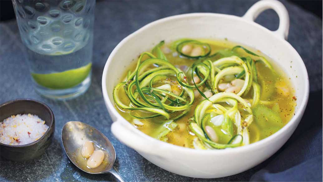 White Bean and Zucchini Soup