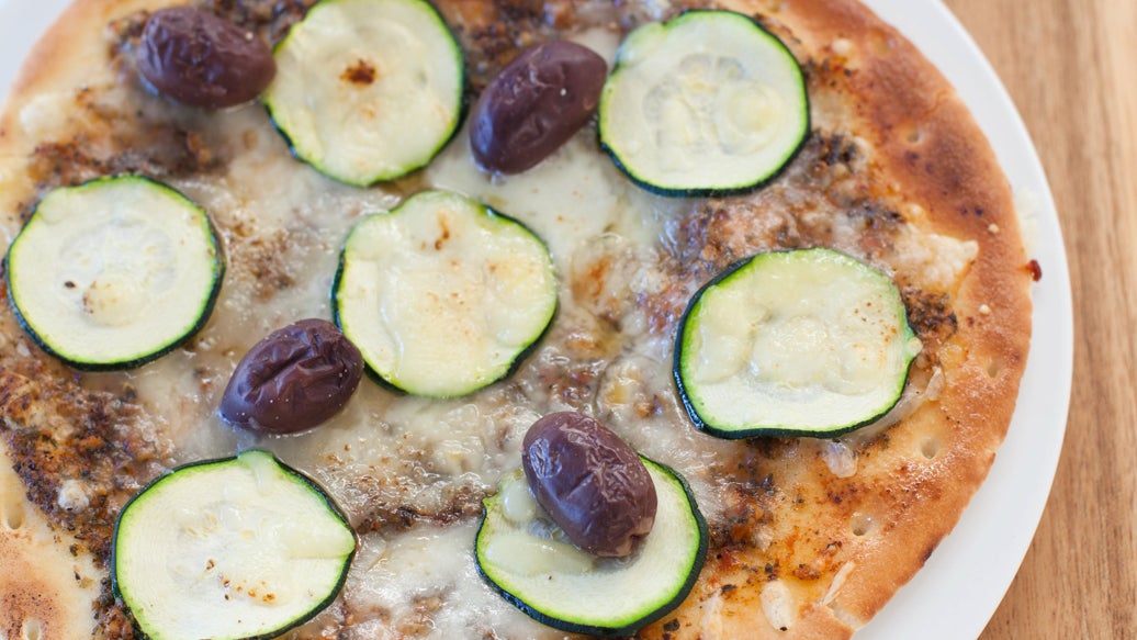 Zucchini El Greco Pita Pizzas
