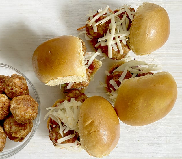 Hot Chicken Meatball Sliders