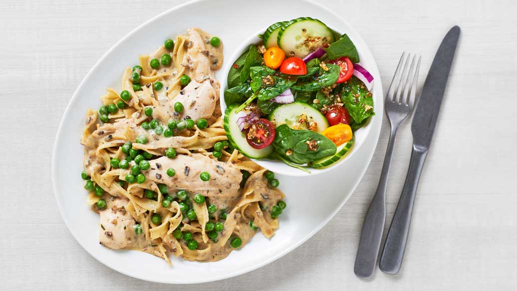 Creamy Mushroom & Chicken Pasta