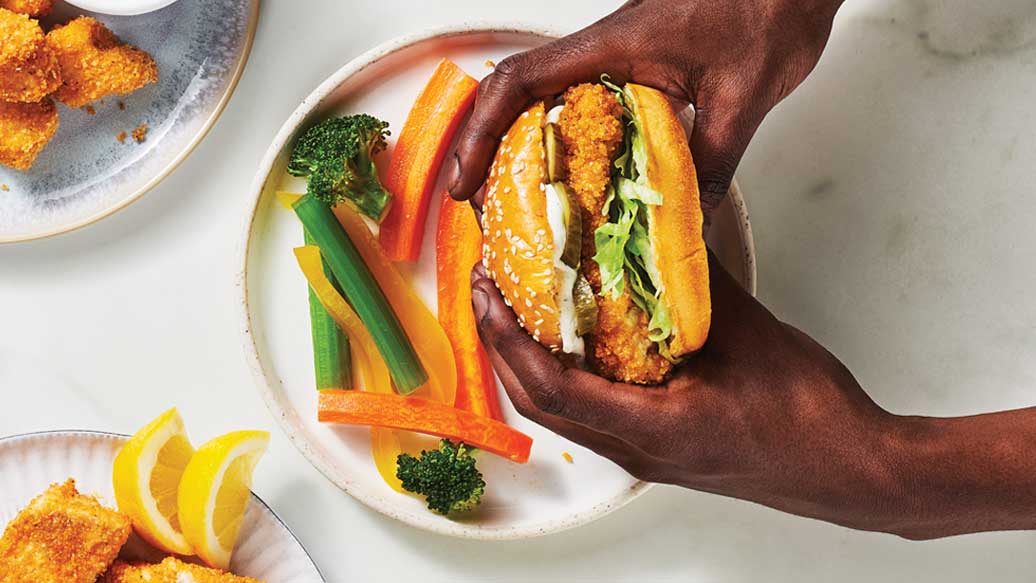 “Fried” Chicken Sandwich