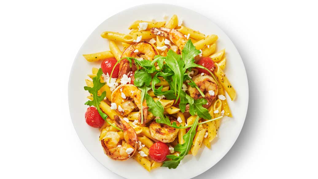 Garlicky Shrimp Pasta