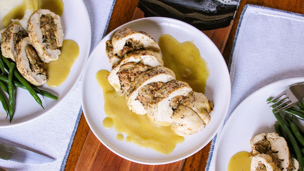 Happy Holidays Stuffed Chicken Breast