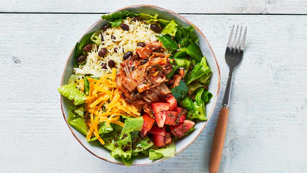 Kimchi Burrito Bowls