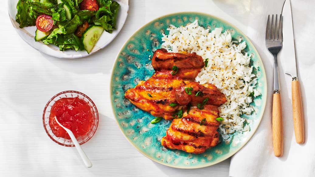 Red Pepper Jelly Grilled Chicken