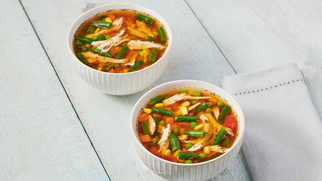 Steamer Rotisserie Chicken ‘n Veggie Soup