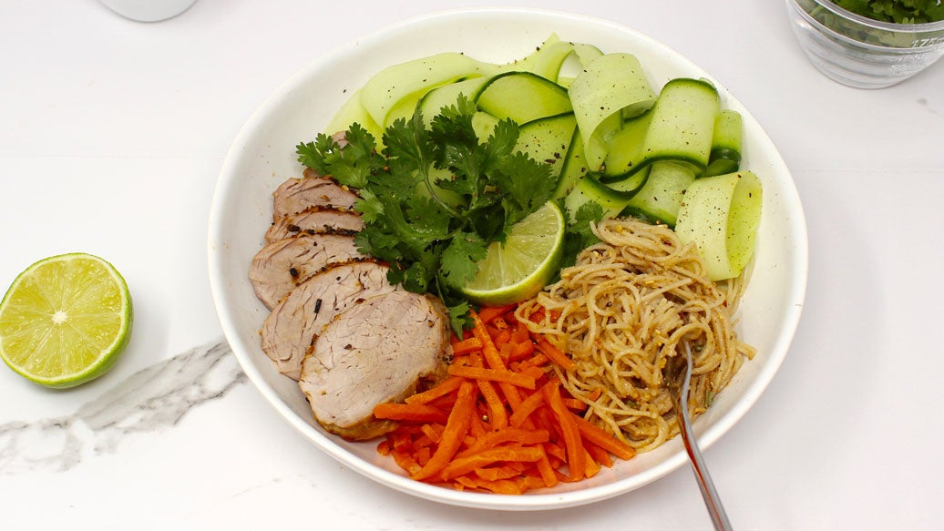 Satay Pork Noodle Bowl