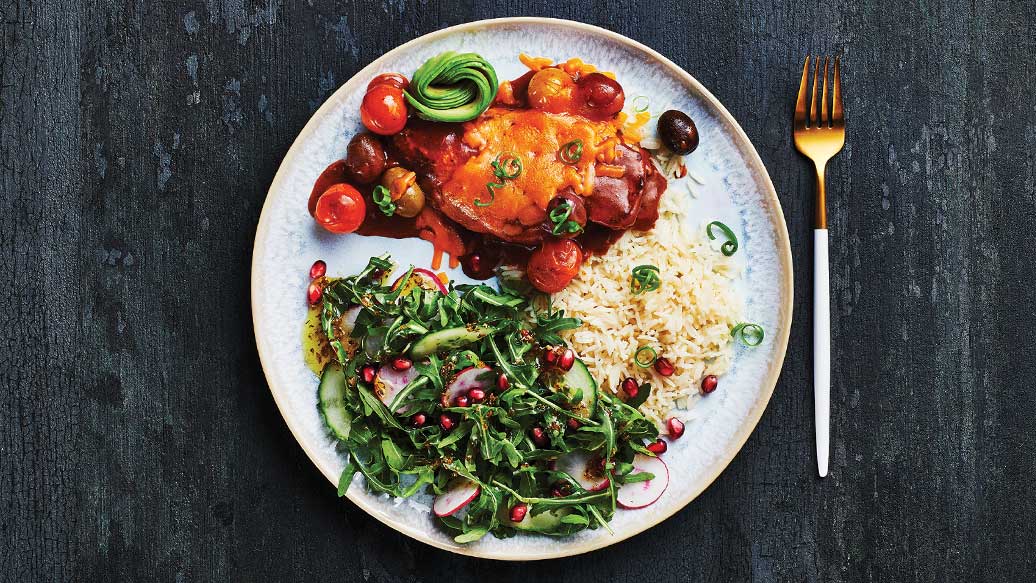 Saucy Enchilada Chicken Skillet