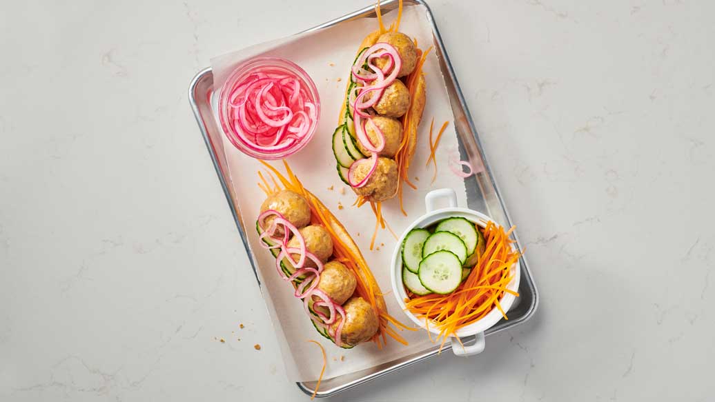 Saucy Meatball Sandwich