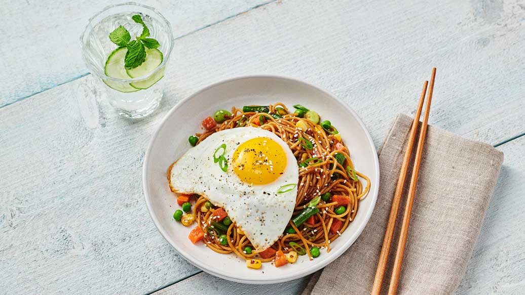 Sesame Noodles & Fried Egg