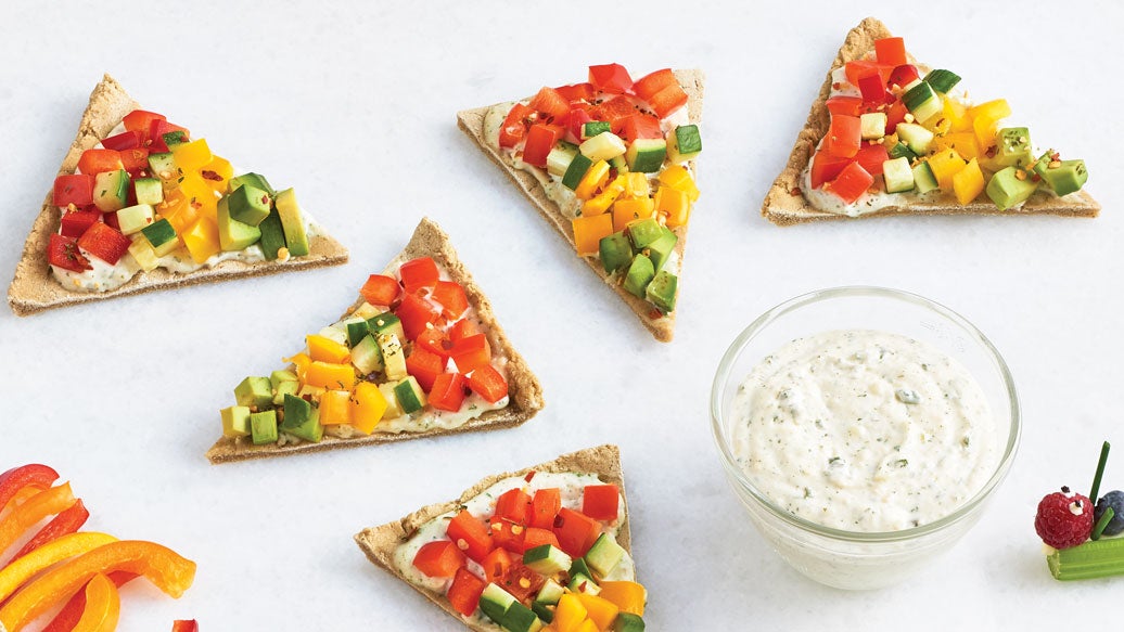 Sheet Pan Rainbow Pizza