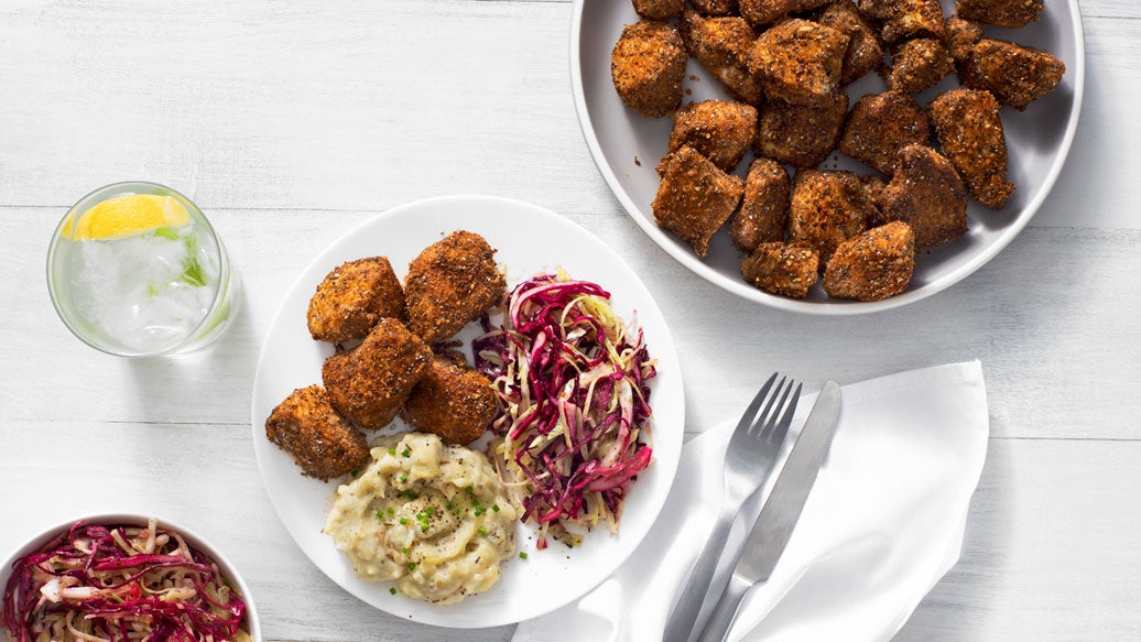 Southern Baked Popcorn Chicken Dinner