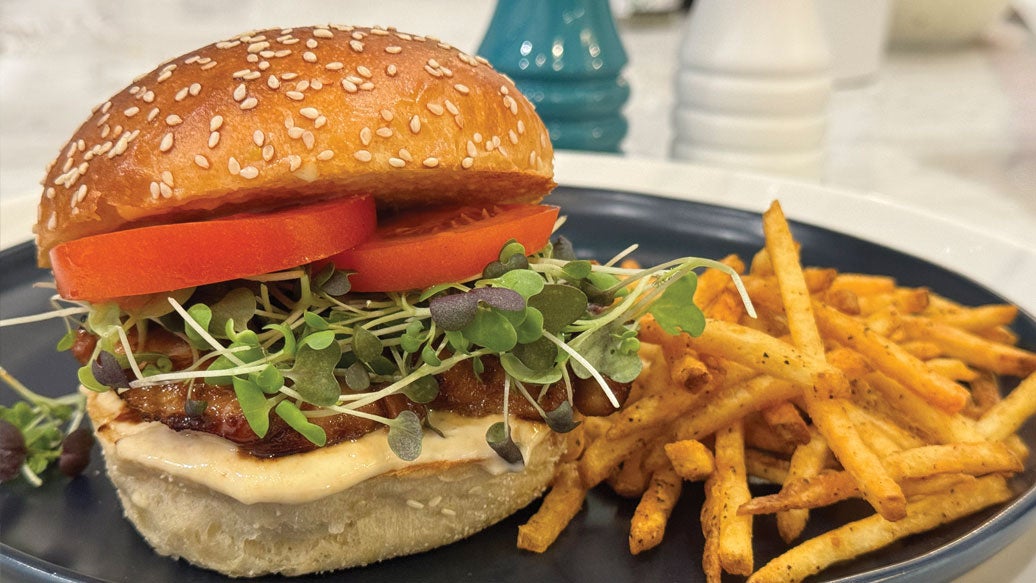 Sweet & Sticky Chicken Burger