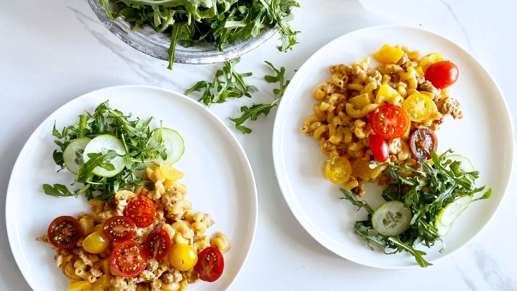Tex Mex Turkey Hamburger Pasta