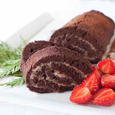 Chocolate Truffle Swiss Roll