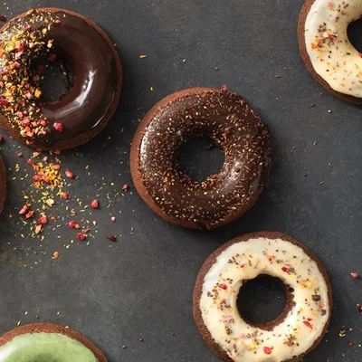 Perfect Portion Chocolate Cake Donuts