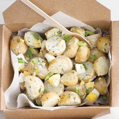 "Bacon" & Egg Potato Salad