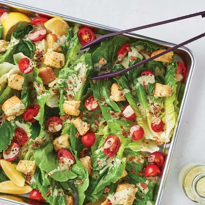 Sheet Pan Caesar Salad