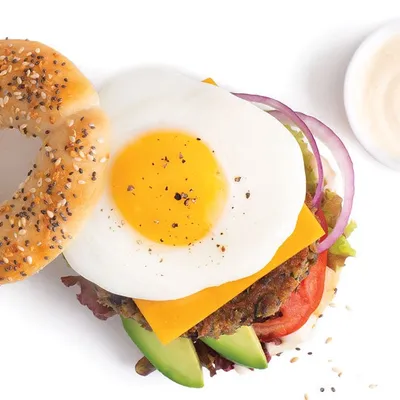 Veggie Burger Breakfast Sammie