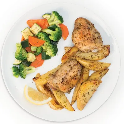 Sheet Pan Greek Chicken and Potatoes