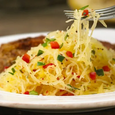 Spaghetti Squash with Peppers