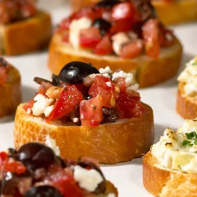 Greek-style Bruschetta