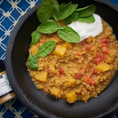 Slow Cooker Squash Indian Dhal