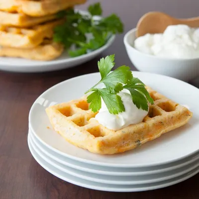 3 Onion Potato Waffles