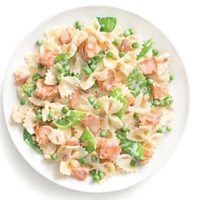 Salmon Alfredo Bow Ties