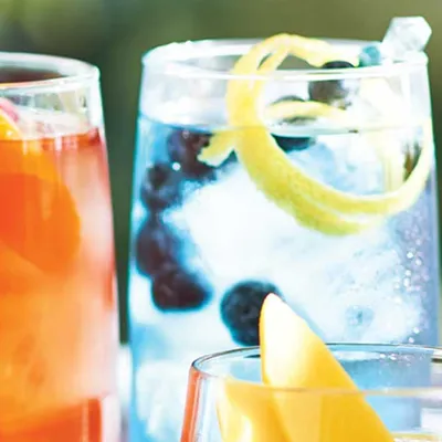 Sparkling Blue Butterfly Iced Tea