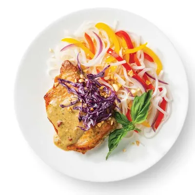 Thai Satay Pork Chops