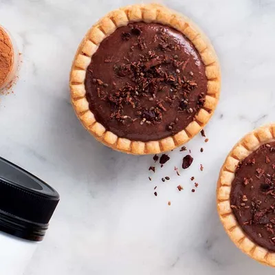 Cocoa Crunch Pudding Tarts
