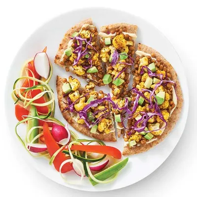 Loaded Naan Pizzas