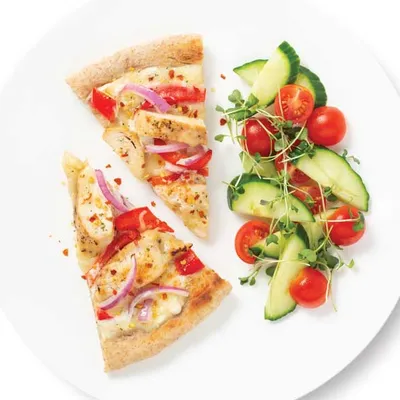 Chicken Alfredo Pizza