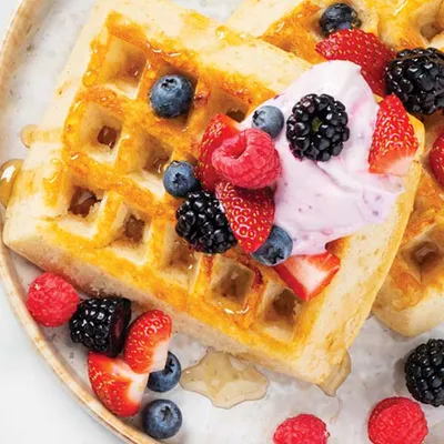 Summer Berry Waffles