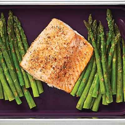 Sheet Pan Salmon & Asparagus