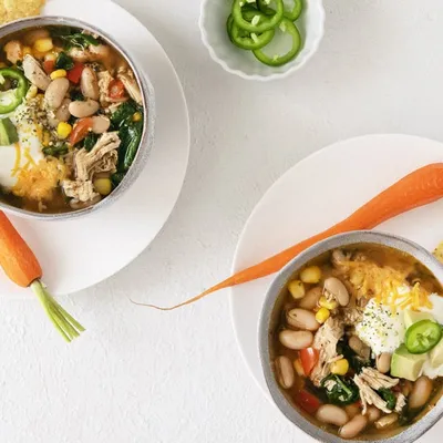 Santa Fe Chicken & White Bean Soup