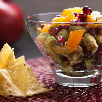 Avocado, Orange and Pomegranate Salsa 