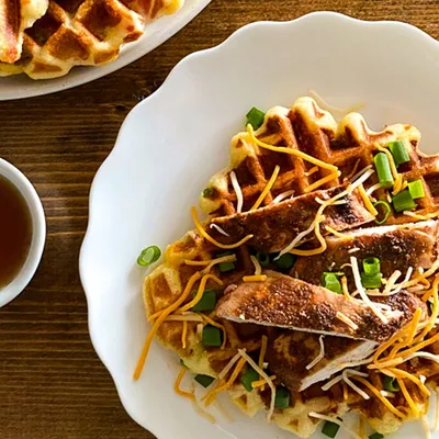 Bacon & Cheddar Waffles 